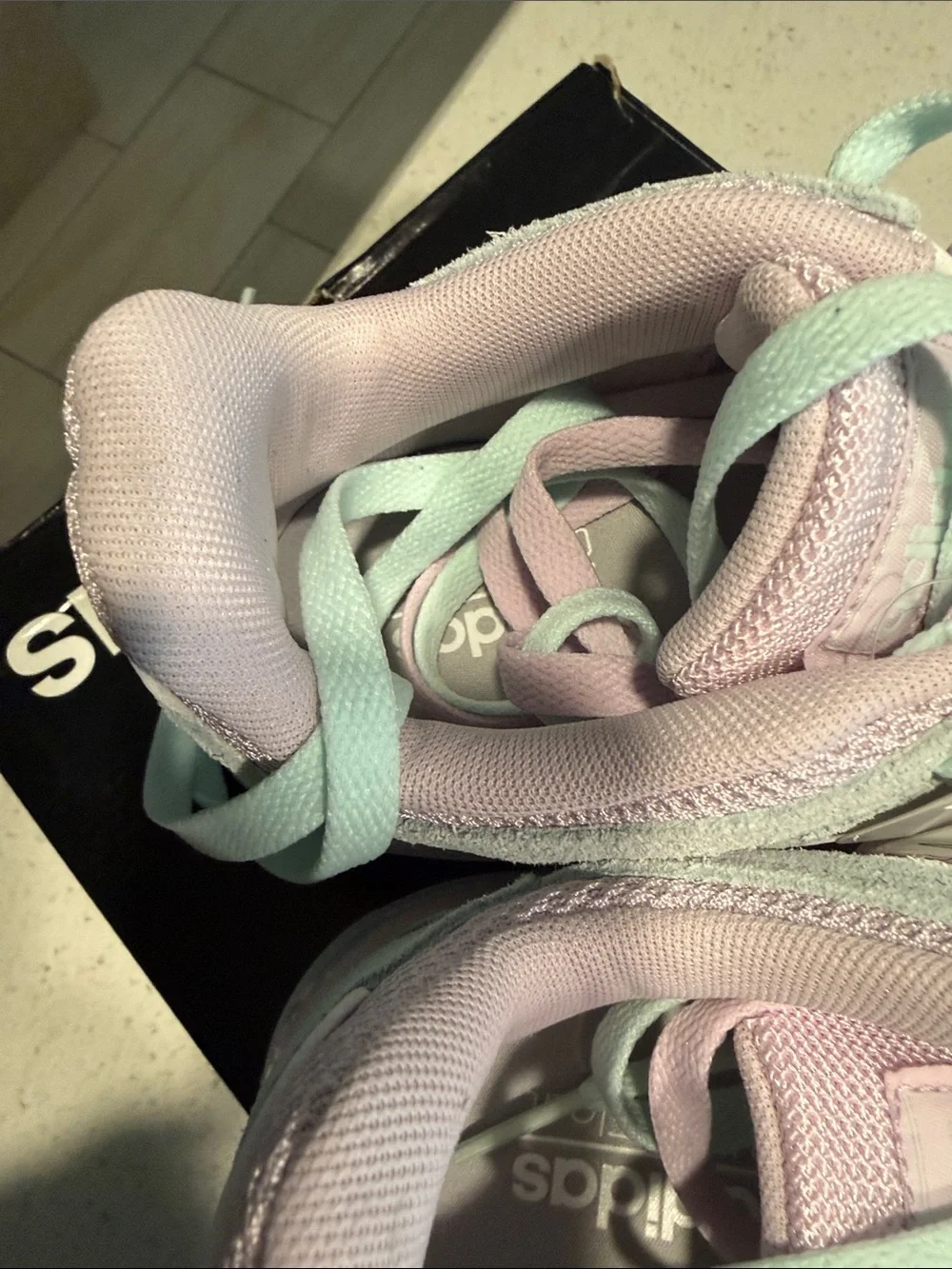 adidas Women's Lilac Pink & Mint Pastel Runner Sneakers
